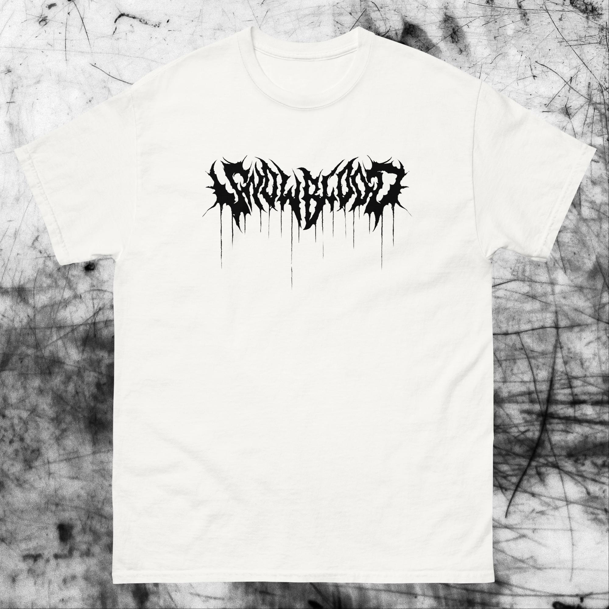 Dripping Metal White Tee – SNOWBLOOD